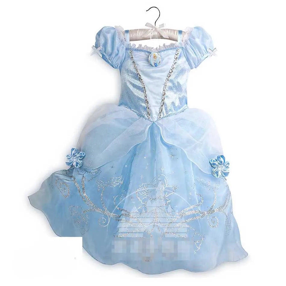 Vestido de disfraz de princesa para niña – Traje de fiesta de cuento de hadas para Halloween, carnaval y regalos de cumpleaños