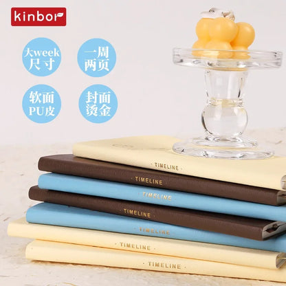 Kinbor Undated Weekly Planner – Portable Daily, Monthly & Schedule Journal Notebook