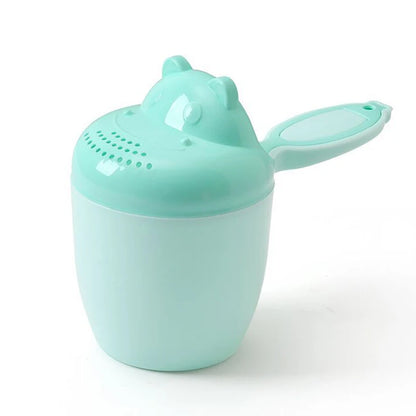 Vaso de enjuague para champú de bebé – Cucharón de agua de baño de oso de dibujos animados para bebés y niños pequeños