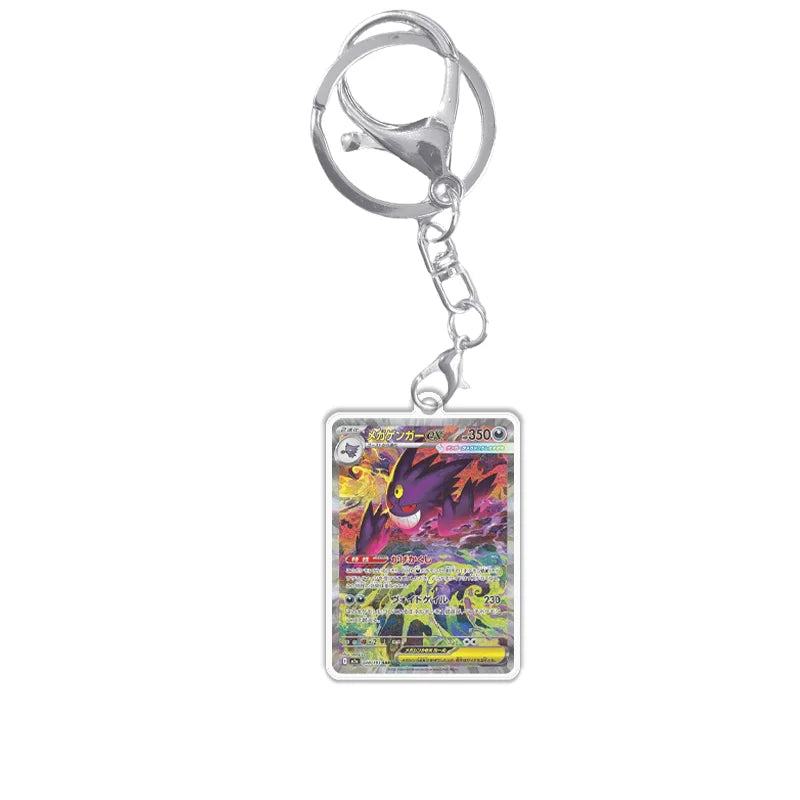 Art Display For Pokemon Card Display PTCG Mega Dream Gengar Anime Game Expand Art Self Made Fans Gifts Acrylic Protective Case