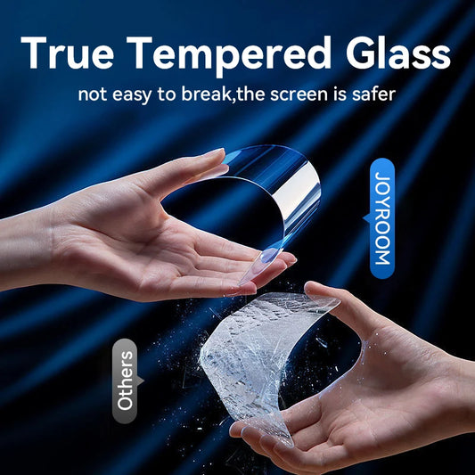 Protector de pantalla de cristal templado HD Joyroom para iPhone series 15, 16 y 17 – Cobertura total (1–3 unidades)