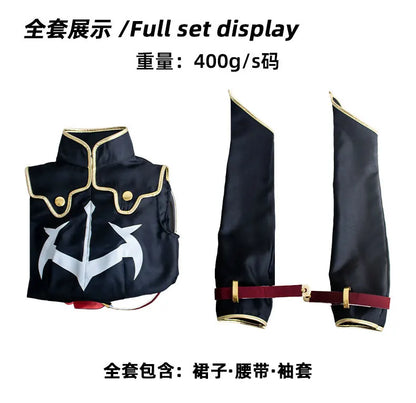 Code Geass C.C. Cosplay Costume – Black Dress Uniform Set (Lelouch of the Rebellion Anime Outfit for Halloween Party, Women/Girls, iCoser Props Set)