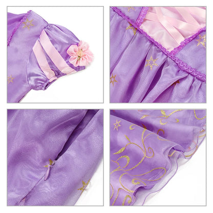 Vestido de disfraz de princesa para niña – Traje de fiesta de cuento de hadas para Halloween, carnaval y regalos de cumpleaños