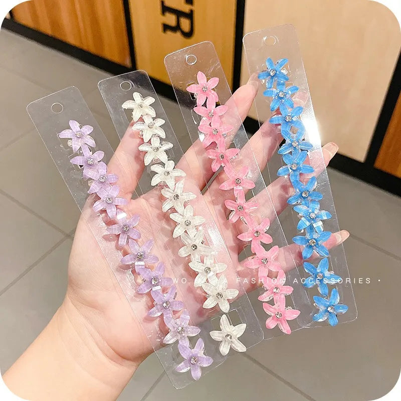 Juego de 10 pinzas para el pelo de princesa con flores para niñas – Lindas horquillas y accesorios para el pelo florales para niños