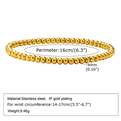 Non-Tarnish Stainless Steel Herringbone Bracelet – Gold Plated Waterproof Stackable Chain Bracelet for Women | Fashion Jewelry Gift