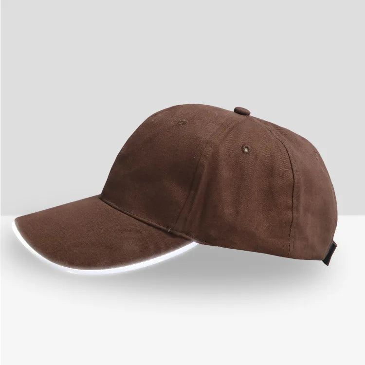Fiber Optic LED Baseball Cap – 7-Color Luminous Light-Up Hat with USB Rechargeable Design for Parties, Performances & EDC