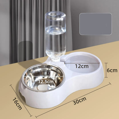 2-in-1 Automatic Pet Feeder & Water Dispenser – Anti-Slip Cat & Dog Bowl with Circulating Flow Water System, Pet Feeding Supplies