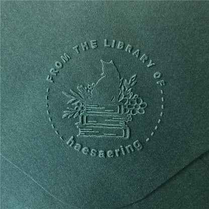 Custom Initials Embosser Stamp – Personalized Book & Wedding Embossing Seal for Address, Library & Gift Branding | Custom Paper Decor Accessory