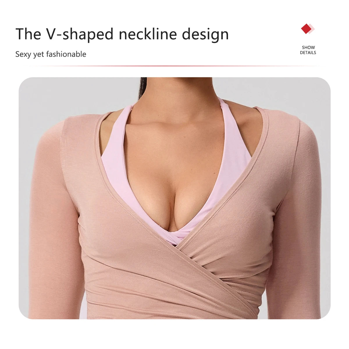 Women’s Long Sleeve Yoga Top – Quick-Dry Breathable Sportswear for Gym, Pilates, Dance & Ballet