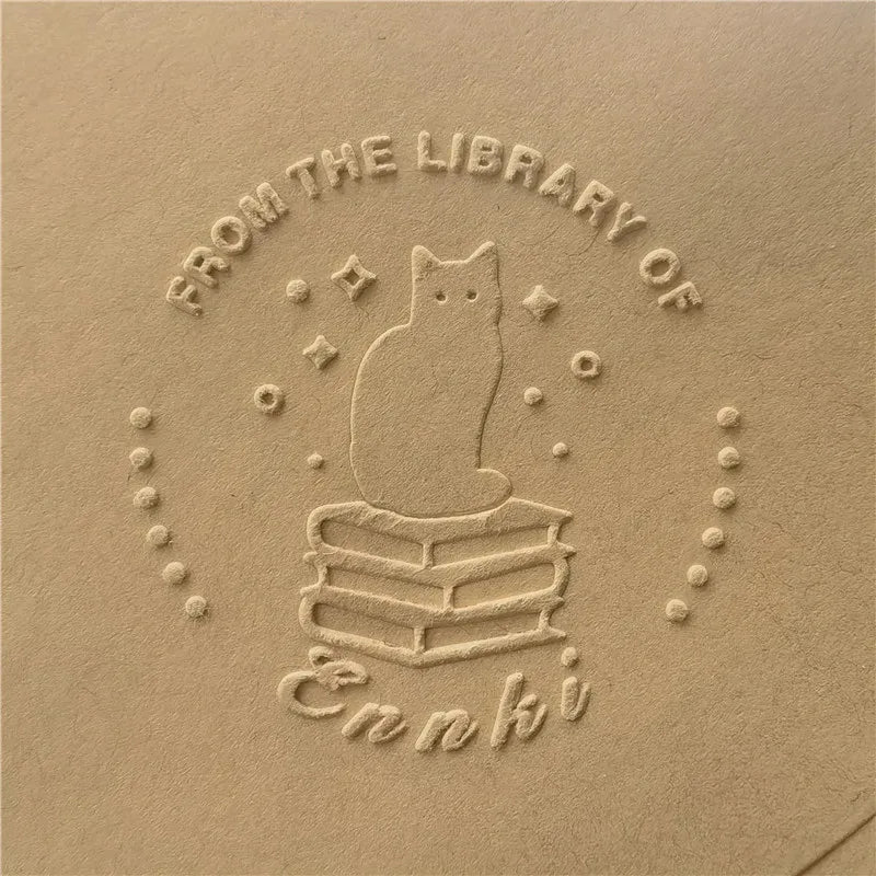 Custom Initials Embosser Stamp – Personalized Book & Wedding Embossing Seal for Address, Library & Gift Branding | Custom Paper Decor Accessory