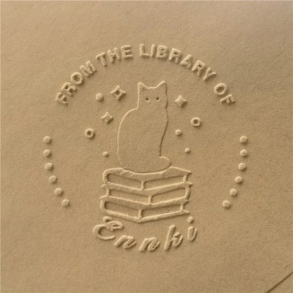 Custom Initials Embosser Stamp – Personalized Book & Wedding Embossing Seal for Address, Library & Gift Branding | Custom Paper Decor Accessory