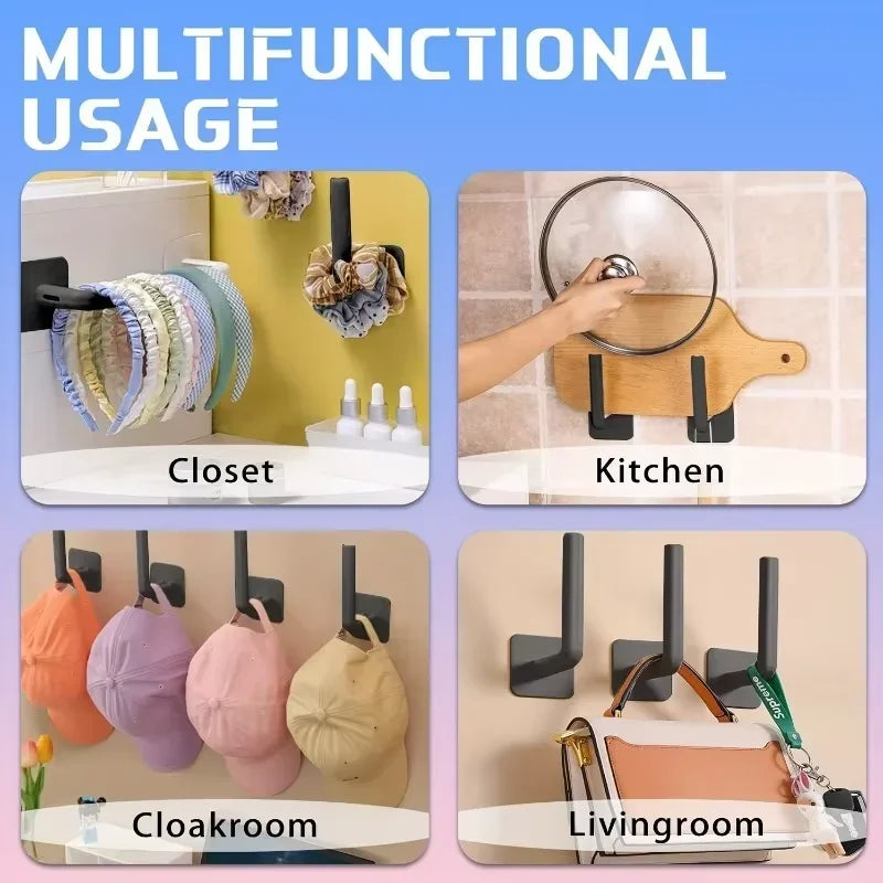 Baseball Cap Holder Wall Mount No-Drill Adhesive Hat Rack Organizer & Display for Caps