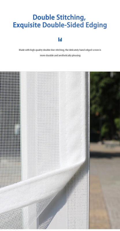 Mosquitera invisible a medida – Malla antinsectos para ventanas y puertas, sin taladros, con cierre de velcro