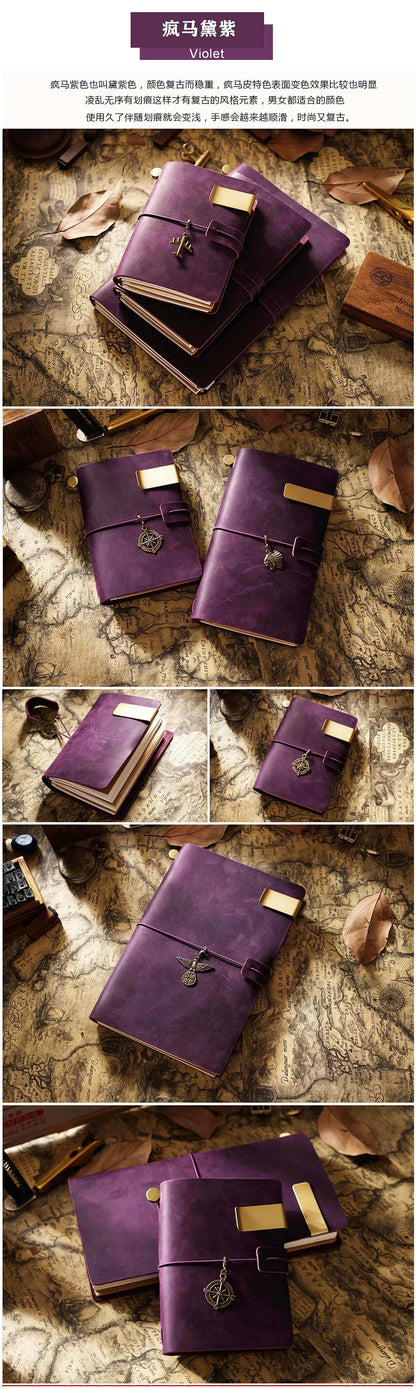 Moterm Genuine Leather Travel Notebook Cover – Handmade Vintage Cowhide Journal & Planner