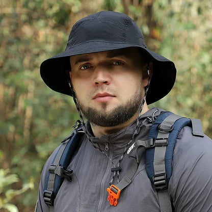 XXL 60-65cm Large Size Sun Bucket Hat for Men – Lightweight Quick-Dry Outdoor Fishing Cap with Sun Protection for Hiking & Jungle