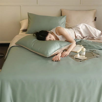 100% Mulberry Silk Bedding Set – Luxury Duvet Cover, Bed Sheet & Pillowcase Set