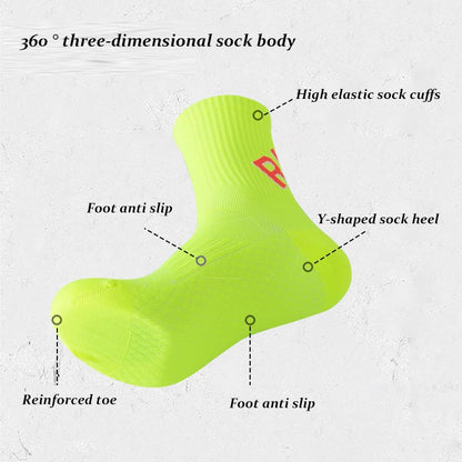 Running Socks for Men & Women – Quick-Dry Middle Tube Crew Socks for Marathon, Cycling & Fitness Training