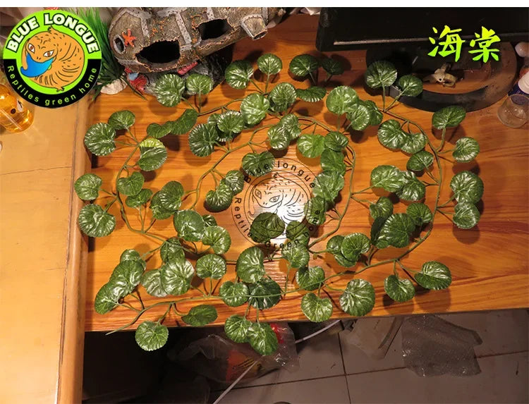 Bendable Reptile Jungle Vines – Flexible Foam Rattan Fake Branches for Lizard & Chameleon Terrariums, Rainforest Habitat Landscaping Decor