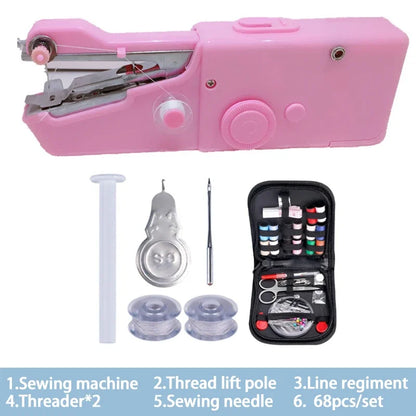 Mini Machine à Coudre Portable – Outil de Couture Rapide sans Fil pour Réparations de Vêtements et Projets de Bricolage