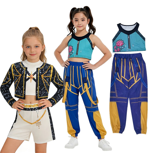 Disfraz de Cantante Pop para Niñas – Uniforme de Vestir para Escenario de Moda para Niñas, Traje para Espectáculos y Fiestas
