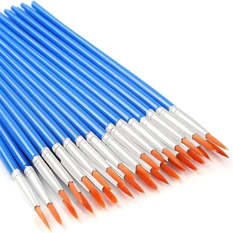 Set de 20 pinceles – Pinceles de artista multiusos para pintura acrílica, acuarela, óleo, manualidades y proyectos de arte DIY