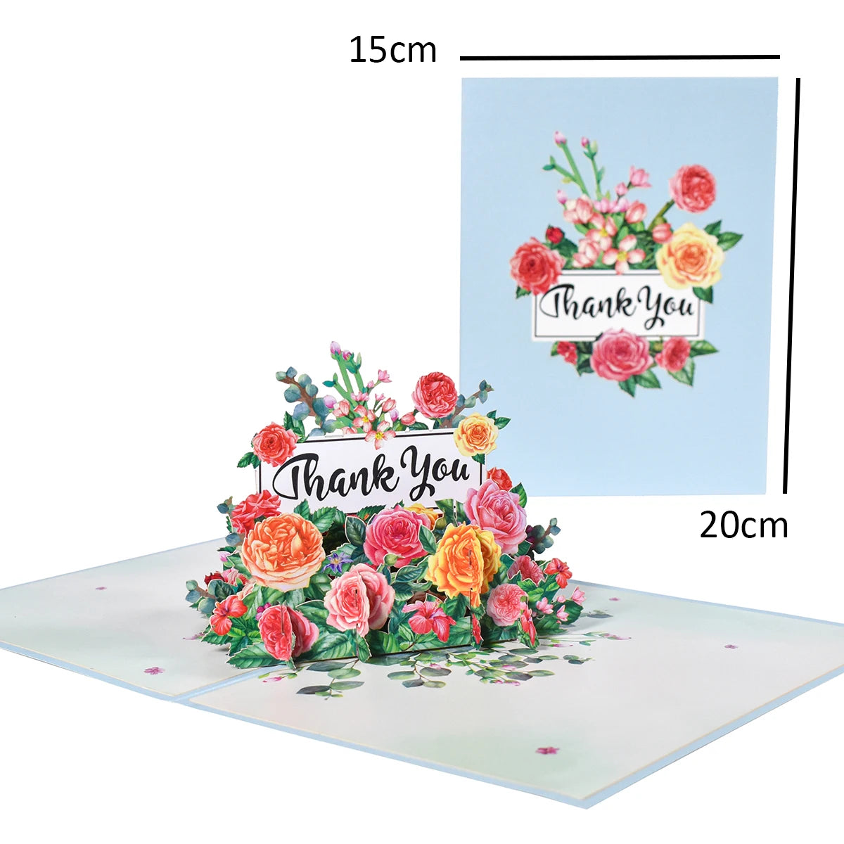 3D Pop-Up Thanksgiving Greeting Card – Thank You Card for Family, Friends, Appreciation & Holiday Wishes
