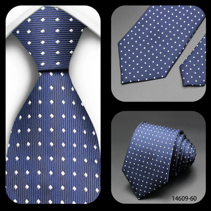 Corbata Floral de Puntos para Hombre – Corbata Casual de Moda Azul Roja Amarilla para Negocios, Bodas y Ocasiones Formales | Accesorio de Regalo