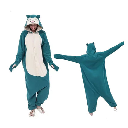 Pokémon Kigurumi Cosplay Onesie – Pikachu, Gengar Anime Jumpsuit for Men & Women (Halloween Party Outfit)