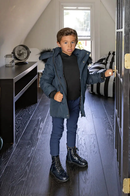 Unisex Winter Parka Coat for Boys, Girls and Men, Matte Family Matching Yeshiva Outerwear, Warm Children’s and Adult Winter Jacket
