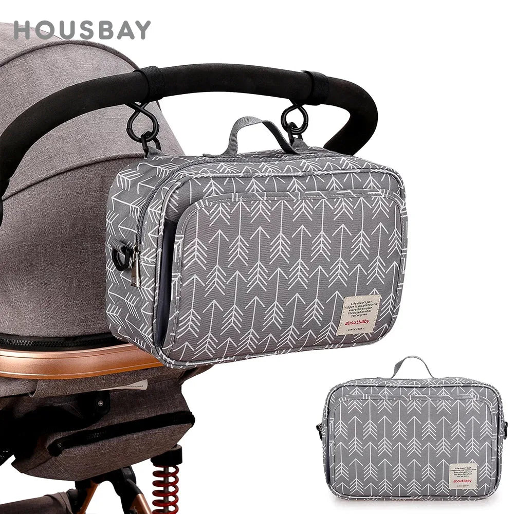 Waterproof Baby Stroller Organizer Bag Multi-Function Diaper & Bottle Storage Travel Mummy Bag