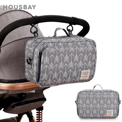 Waterproof Baby Stroller Organizer Bag Multi-Function Diaper & Bottle Storage Travel Mummy Bag