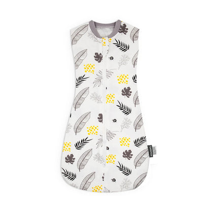 Gigoteuse Bébé 100 % Coton – Doux Sac de Couchage sans Manches pour Nouveau-né avec Fermeture Éclair Bidirectionnelle pour l'Été et les Changements de Couches Faciles