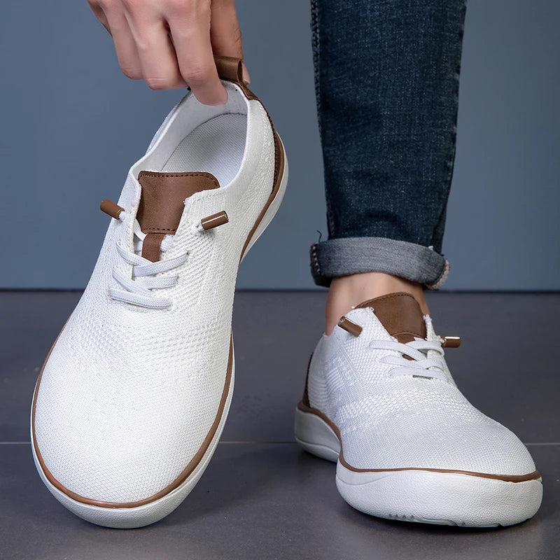 Chaussures de marche larges pour hommes – Baskets décontractées extra larges, chaussures confortables, légères et souples pour pieds larges