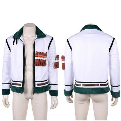 One Piece Smoker Inspired Marine Captain Cosplay Costume – Coat Jacket Outfit for Halloween, Carnival & Party Roleplay