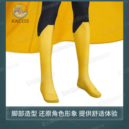 Invincible Inspired Sinister Mark Cosplay Costume – Men’s Yellow Uniform Disguise Outfit for Anime Halloween, Carnival & Party Roleplay