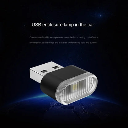Mini USB LED Luz Ambiental Interior para Coche – Lámpara de Ambiente de Neón Plug & Play y Luz de Emergencia
