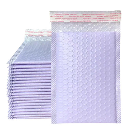 Lot de 50 enveloppes à bulles violettes – Enveloppes matelassées auto-adhésives pour un emballage, un envoi et des commandes e-commerce sécurisés