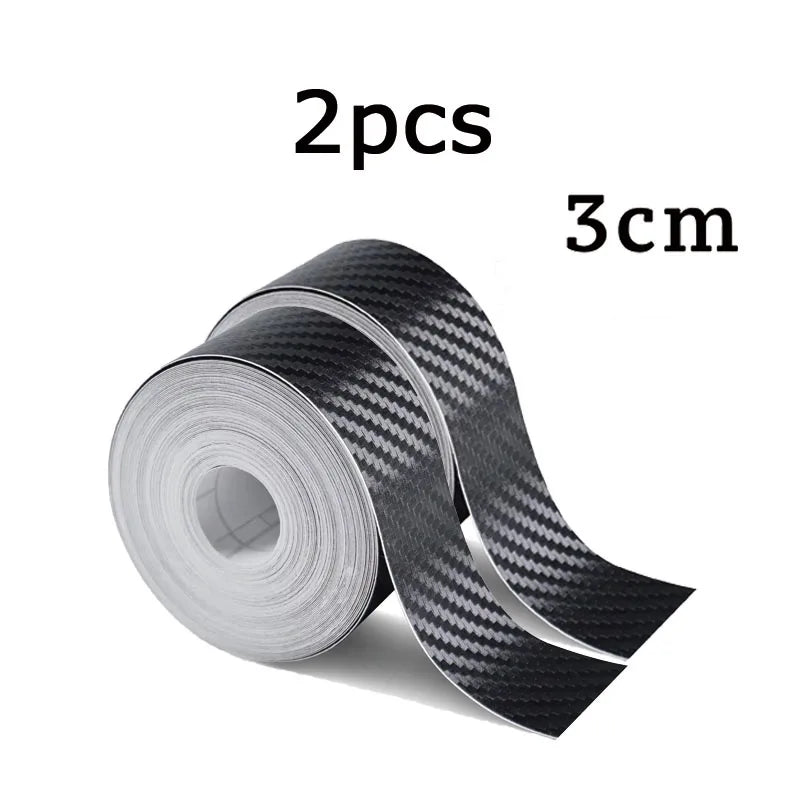 Cinta protectora de nanofibra de carbono 1-5M – Tira de película impermeable autoadhesiva para protección de puertas de coche, espejos, parachoques y bordes