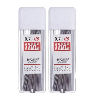 Mines de crayon mécanique 2B/HB – Recharges de graphite de 0,5 mm et 0,7 mm pour l'écriture, le dessin, l'esquisse, les fournitures scolaires et de bureau