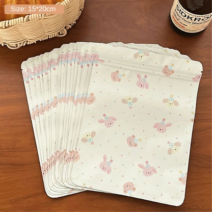 20PCS Cute Bear Self-Sealing Gift Bags for Candy, Cookies, Treats & Holiday Gift Packaging