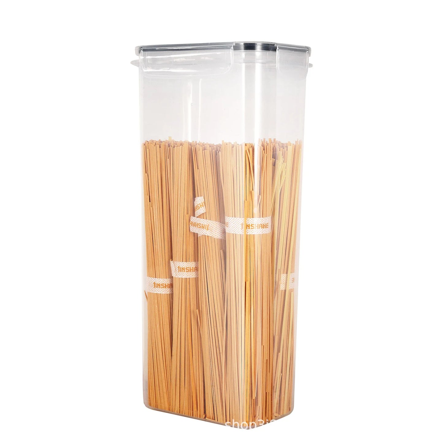 Juego de 7 Recipientes Herméticos para Alimentos, Plástico sin BPA, Botes de Cocina con Etiquetas y Rotulador