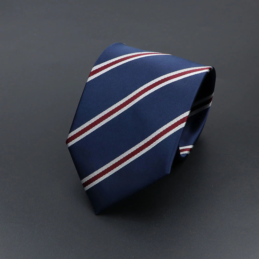 Corbata de hombre de fantasía con perro de dibujos animados, Paisley, rayas y lunares para negocios y bodas