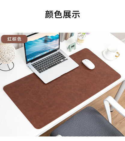 Waterproof PU Leather Desk Mat - Large Non-Slip Mouse Pad & Keyboard Desk Protector for Laptop, Office & Gaming