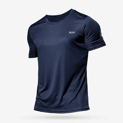 Men's Quick-Dry Gym T-Shirt – Breathable Short Sleeve Running, Training & Bodybuilding Sports Shirt