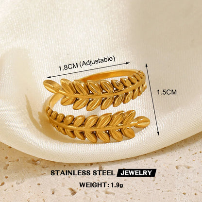 Gold Stainless Steel Heart Ring – Waterproof Hollow Heart Finger Ring for Women | Minimalist Fashion Jewelry Gift