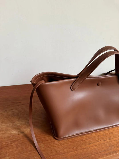 Bolso Tote de Lona y Piel para Mujer – Versátil Bandolera Cruzada y de Hombro, Bolso de Mano Casual y Chic para el Día a Día con un Elegante Diseño de Cartera de Mano para el Trabajo, Viajes y Moda Cotidiana