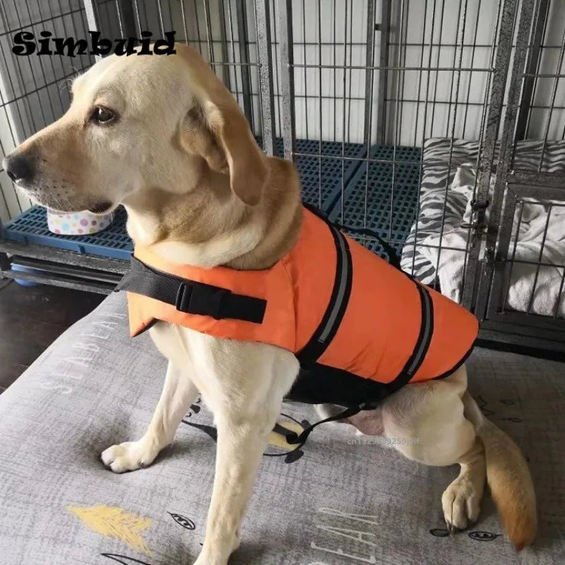 Gilet de sauvetage réfléchissant pour chien – Gilet de natation réglable pour animaux avec flottabilité améliorée pour la natation et le nautisme