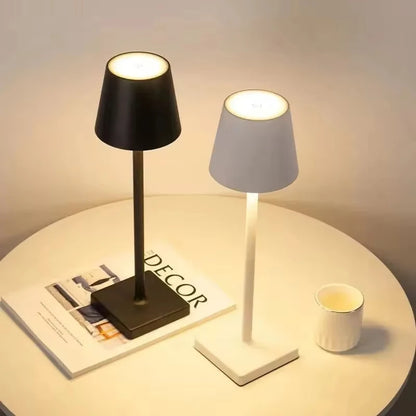 Rechargeable LED Table Lamp – Touch Control 3-Level Dimmable Decorative Ambient Light for Desk, Bedroom & Dining