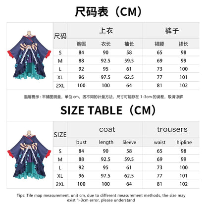 Cosmic Princess Kaguya / Tsukimi Yachiyo Cosplay Costume | Dark Blue Dress for Party, Stage Performance & Anime Convention