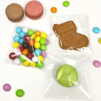 100/1000PCS Bolsas OPP transparentes autoadhesivas – Bolsas de celofán transparentes para joyería, regalos, galletas y dulces | Bolsas de plástico resellables